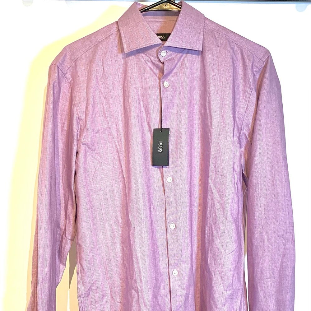 Hugo Boss Sharp Fit Collared Dress Shirt - Men’s